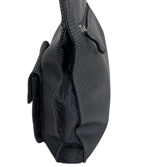 Urban Oxide Black Textured Crossbody Bag With Adjustable Strap & Multiple Pocket - Picture 2 of 11